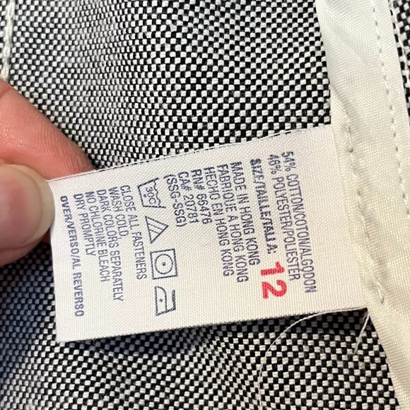 Tommy Hilfiger Navy/white weave denim style jacket.  Women's 12 - Picture 8 of 10